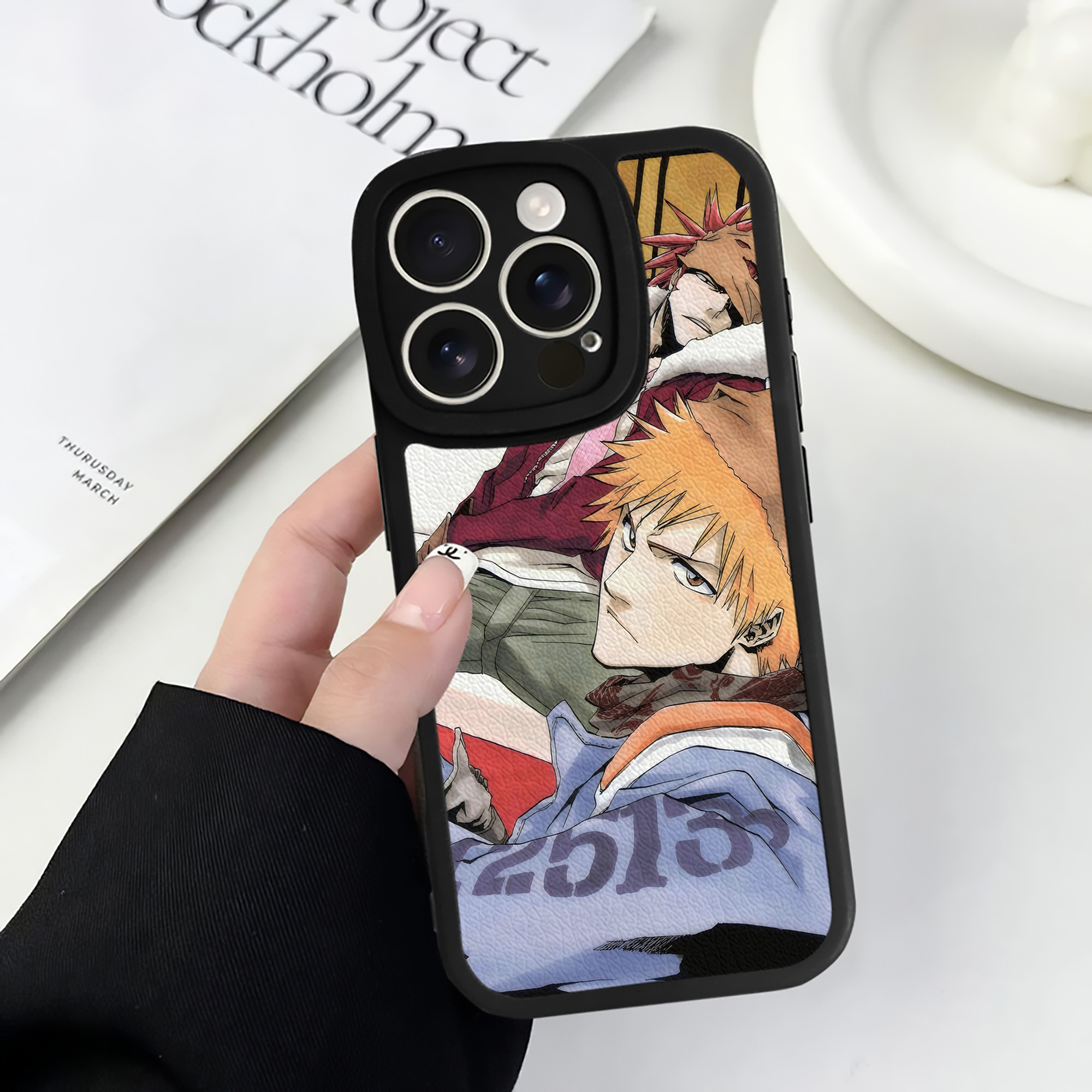 （画像用） ブリーチ BLEACH 【iPhone 16シリーズ対応】シリコンスマホケース（レザー調） 材質：シリコン